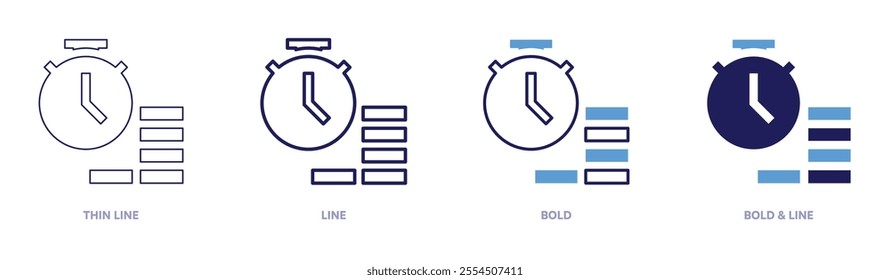 Money sponsorship icon in 4 different styles. Thin Line, Line, Bold, and Bold Line. Duotone style. Editable stroke.