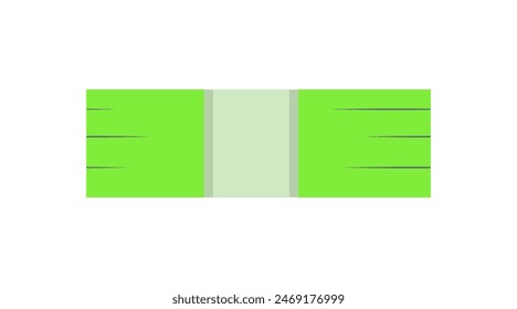 Money stack icon flat vector illustration isolated on white background