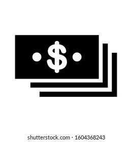 money stack icon isolated sign symbol vector illustration - Collection of high quality black style vector icons
