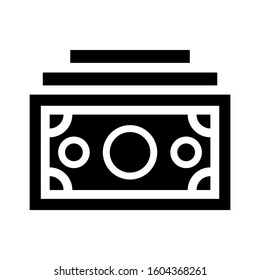 money stack icon isolated sign symbol vector illustration - Collection of high quality black style vector icons
