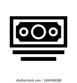 money stack icon isolated sign symbol vector illustration - Collection of high quality black style vector icons

