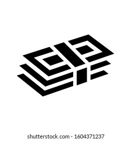 money stack icon isolated sign symbol vector illustration - Collection of high quality black style vector icons
