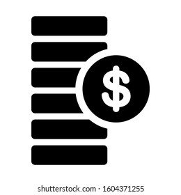 money stack icon isolated sign symbol vector illustration - Collection of high quality black style vector icons
