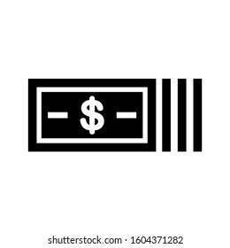 money stack icon isolated sign symbol vector illustration - Collection of high quality black style vector icons
