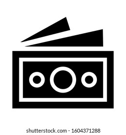 money stack icon isolated sign symbol vector illustration - Collection of high quality black style vector icons
