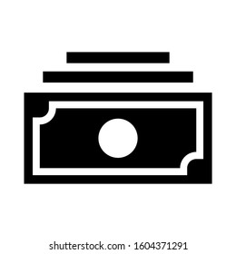 money stack icon isolated sign symbol vector illustration - Collection of high quality black style vector icons
