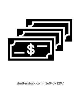 money stack icon isolated sign symbol vector illustration - Collection of high quality black style vector icons
