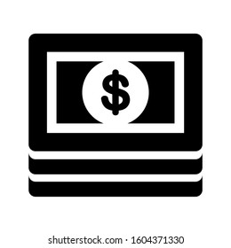 money stack icon isolated sign symbol vector illustration - Collection of high quality black style vector icons
