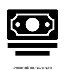 money stack icon isolated sign symbol vector illustration - Collection of high quality black style vector icons
