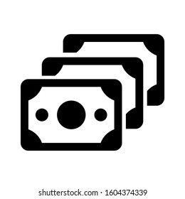 money stack icon isolated sign symbol vector illustration - Collection of high quality black style vector icons
