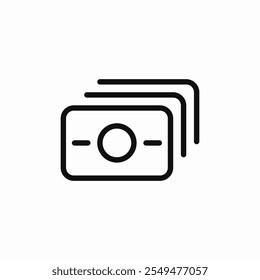 money stack icon sign vector