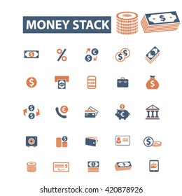 money stack icons
