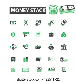 money stack icons
