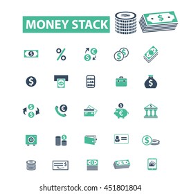money stack icons