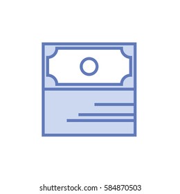 Money stack minimalistic style