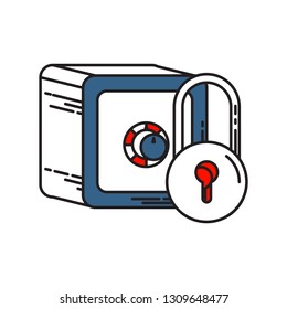 Money Storage icon | Business and Finance - with Outline Filled 