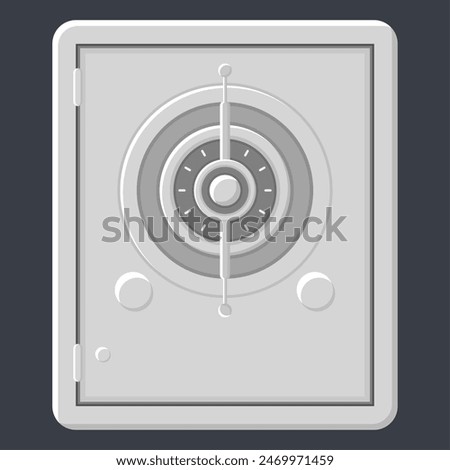 Money Storage Safe Icon Vector. Vector Strong Safe.