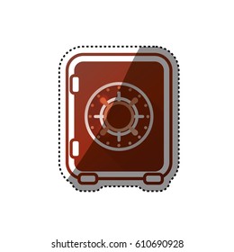 Money strongbox deposit icon vector illustration graphic design