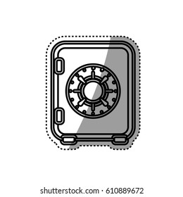Money strongbox deposit icon vector illustration graphic design