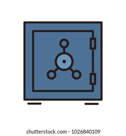 Money strongbox symbol