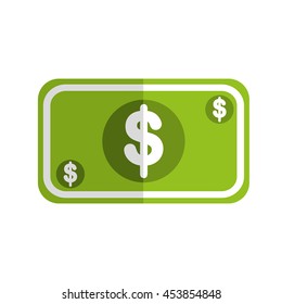 money symbol colorful object icon vector illustration