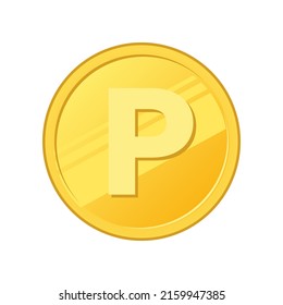 money symbol. gold loyalty coin facing the front. gold vector. coin drawing vector illustrations