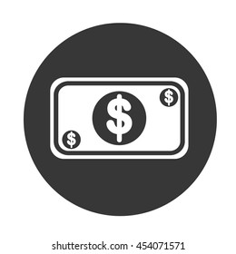 money symbol gray object icon vector illustration