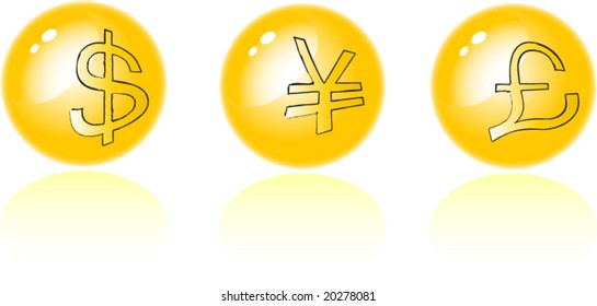 money symbol set