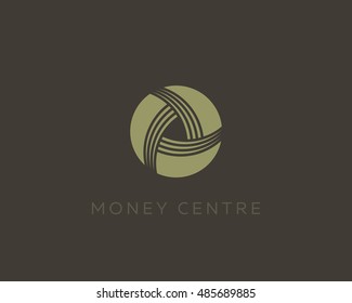Money symbol. Wealth sign. Financial logo design template. Cash vector icon.