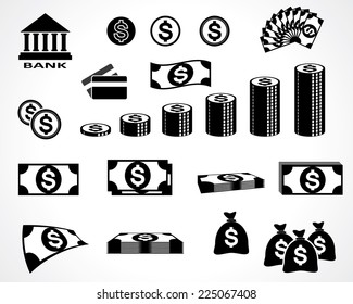 money symbols. design elements. vector eps8