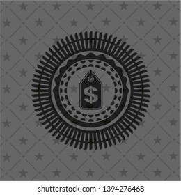 money tag icon inside dark badge