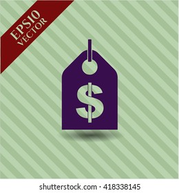 Icono de vector de etiqueta de dinero