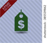 Money Tag vector icon or symbol