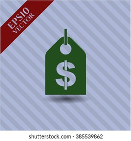 Icono de vector de etiqueta de dinero