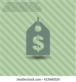 Money Tag vector symbol