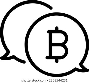 money talk line icon illustration vector