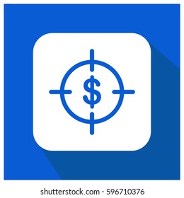 Money target vector icon