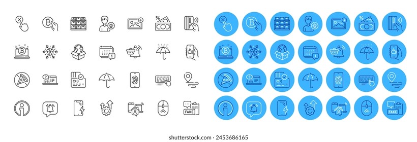 Money tax, Smartphone charging and Notification bubble line icons pack. Like app, Fingerprint, Person idea web icon. Bitcoin pay, Notification cart, Fake document pictogram. Work home. Vector