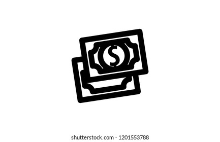 Money Template Icon Isolated