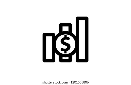 Money Template Icon Isolated