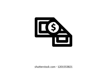 Money Template Icon Isolated
