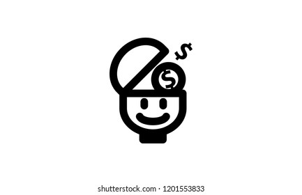 Money Template Icon Isolated