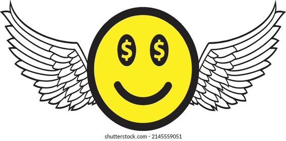 money that will bring happiness so that all humans need money and consider money as an angel for themselves