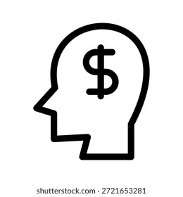Ilustración de diseño de símbolo de Vector de icono de dinero