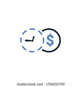 money is time icon design