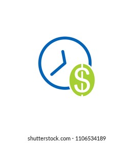 Money Time Logo Icon Design