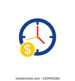 Money Time Logo Icon Design