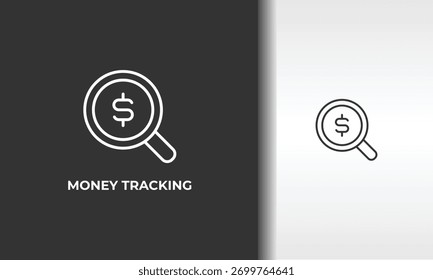 Money Tracking Vector, Icon Or Logo Sign Isolated Symbol Illustration