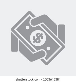 Money transaction in dollar
