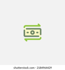 Money transaction icon sign vector,Symbol, logo illustration for web and mobile